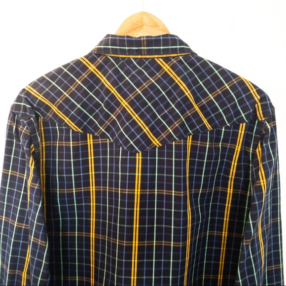 Levi’s Men Size XL Shirt Slim Fit Plaid - Picture 7 of 13